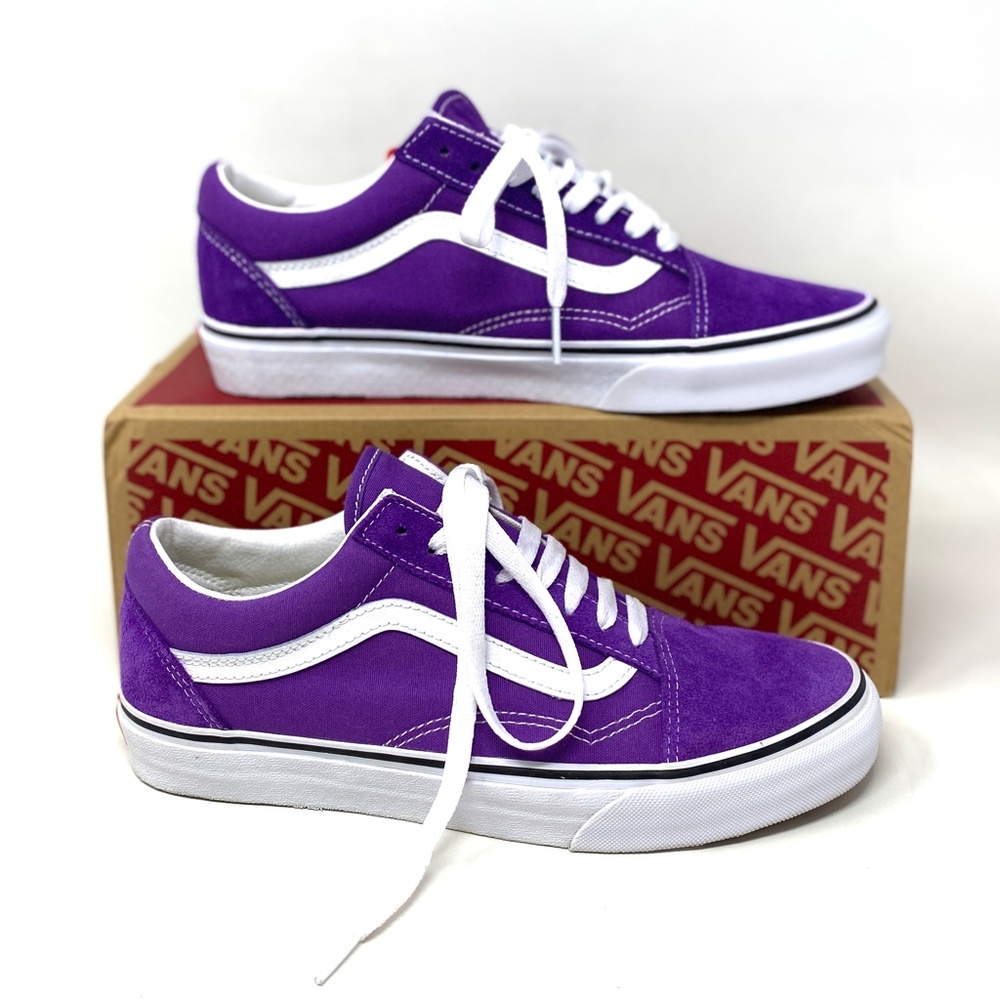 VANS Old Skool Low Top Purple Canvas Suede Women's Size Sneakers VN0A5KRSBEK - Picture 2 of 12